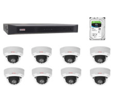 CP-VNS-8CAM20D-P Sada kamerového systému 2.0 Mpix, včetně NVR s PoE switchem a HDD 2TB